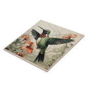 Carreau Colibri volant à gorge rubis (Côté)