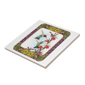 Carreau Colibris et fleurs #5 (Côté)