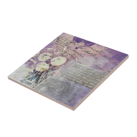 Carreau Colis pourpres - (Côté)