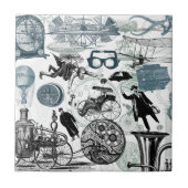 Carreau Collage Colorized de Steampunk (Devant)