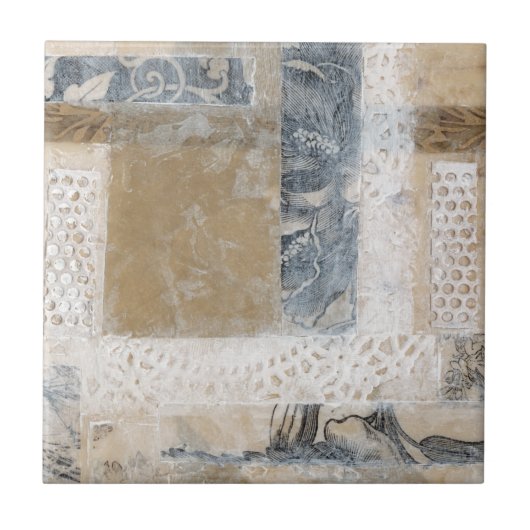 Carreau Collage de dentelle II (Devant)