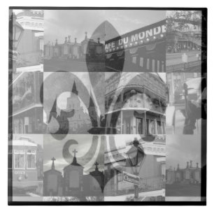 Carreau Collage de la Nouvelle-Orléans [tuile]