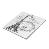 Carreau collage de la tour Eiffel (Côté)