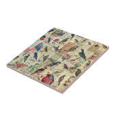 Carreau Collage de papier rustique Vintage (5) (Côté)