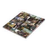 Carreau Collage des peintures de Van Gogh, de Vermeer, (Côté)