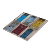 Carreau Collage des portes avant colorées (Côté)