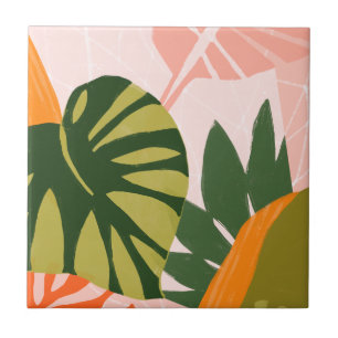 Carreau Collage Jungle I