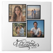 Carreau Collage photo moderne Keepsaké Valentines Cadeau (Devant)