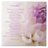 Carreau Collecteur de poésie de grand-maman (Devant)