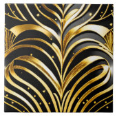 Carreau Collection Art déco Black Gold populaire (Devant)