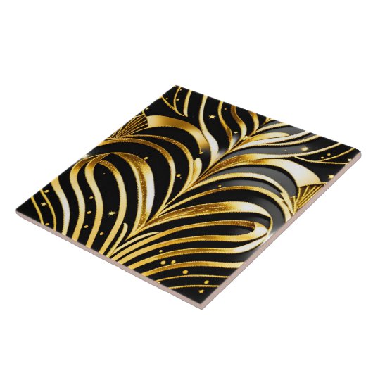 Carreau Collection Art déco Black Gold populaire (Côté)