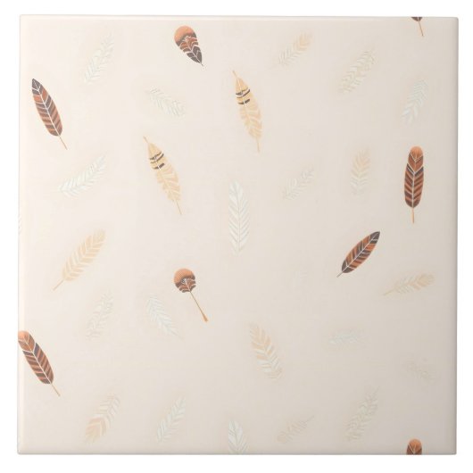 Carreau Collection Boho Populaire Luxe Feathers (Devant)