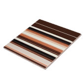 Carreau Collection Brown de texture de lin blanc populaire (Côté)