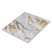 Carreau Collection d'âge en marbre moderne en or blanc (Côté)