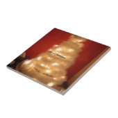 Carreau Collection d'arbres de Noël blancs décorés (Côté)