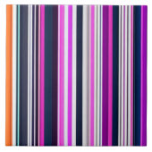 Carreau Collection de bandes blanches roses populaires (Devant)