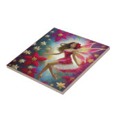 Carreau Collection de fées de Noël - Cheveux Brown légers (Côté)