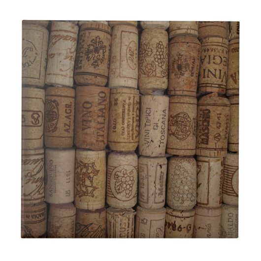 Carreau Collection de liège de vin d'Italain (Devant)