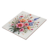 Carreau Collection de luxe moderne et belle de fleurs sauv (Côté)