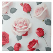Carreau Collection de Roses d'amour Vintage tendance (Devant)