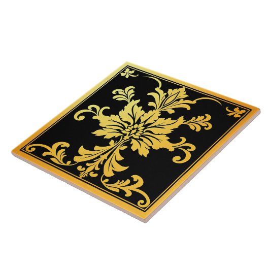 Carreau Collection florale tendance de luxe (Côté)