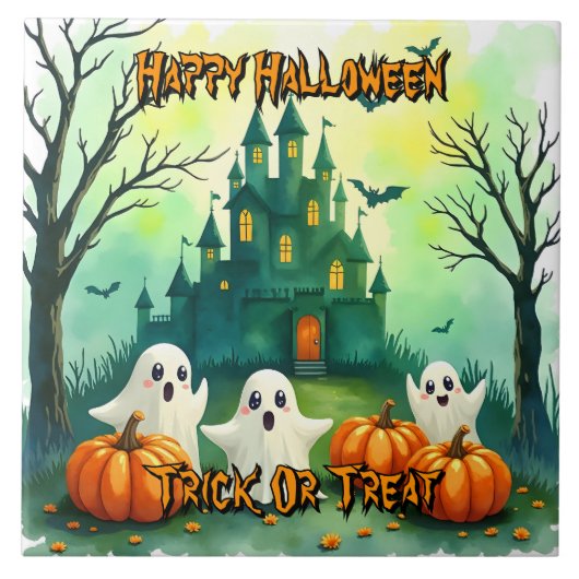 Carreau Collection Halloween Populaire Mignon Épouvantable (Devant)