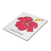 CARREAU COLLECTION HIBISCUS DE SINGAPOUR (Côté)
