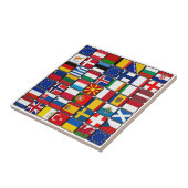 Carreau Collection internationale de drapeaux, drapeaux du (Côté)