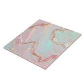 Carreau Collection Luxe Moderne Rose Pâle Menthe Douce Or (Côté)