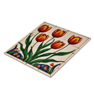 Carreau Collection magnifique Tulipes modernes