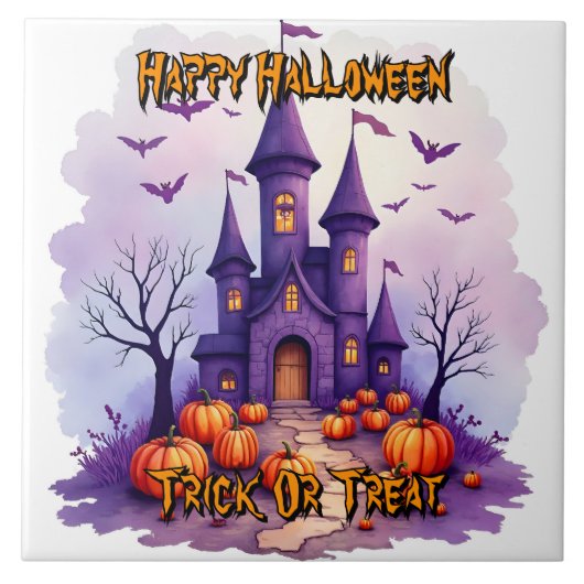 Carreau Collection Moderne Halloween Effrayant Mignon (Devant)