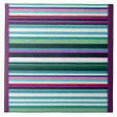 Carreau Collection moderne Purple Green Stripes (Devant)