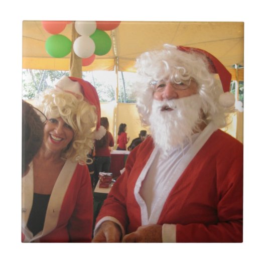 Carreau Collection Père Noël élégante. (Devant)