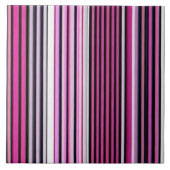 Carreau Collection Populaire de bandes roses (Devant)