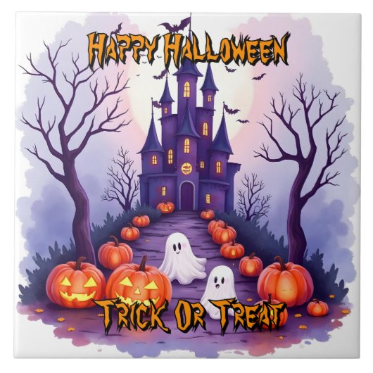Carreau Collection populaire Halloween Spooky Cute (Devant)