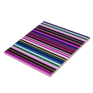 Carreau Collection Populaire Pink Purple Stripes