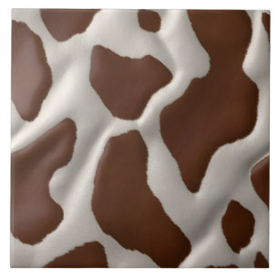 Carreau Collection Tendance Luxe Cuir de Vache Fausse Élég