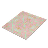 Carreau Collection Tendance Luxe Rose Pâle Menthe Douce Or (Côté)