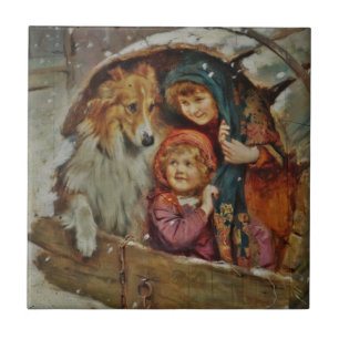 Carreau Colley et enfants dans le chenil