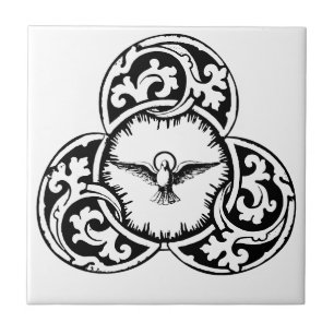 Carreau Colombe du Saint-Esprit symbole chrétien