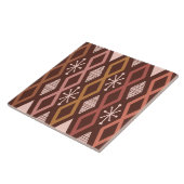 Carreau Colonnes Diamond de l'Âge Atomique brûlées Orange (Côté)