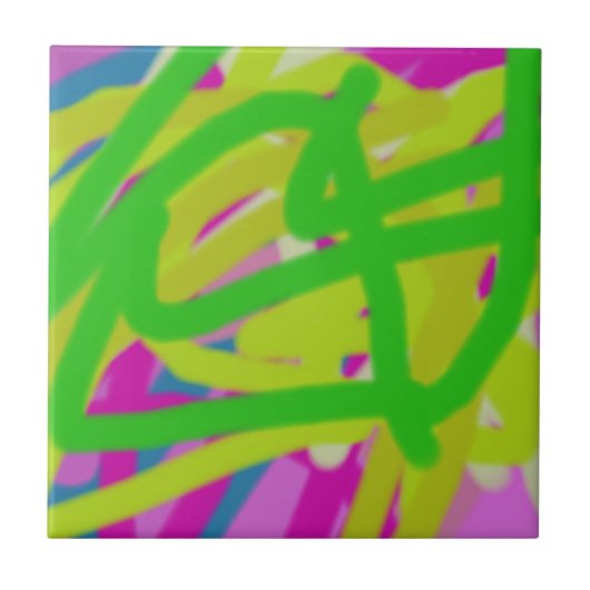 Carreau coloré 3748 art abstrait (Devant)