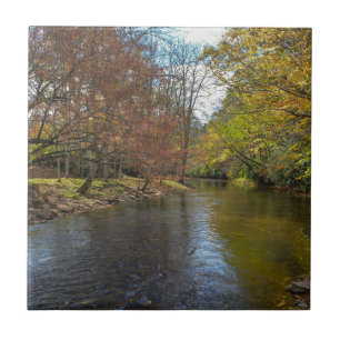 Carreau Coloré automne Réflexions sur Automne Stream Natur