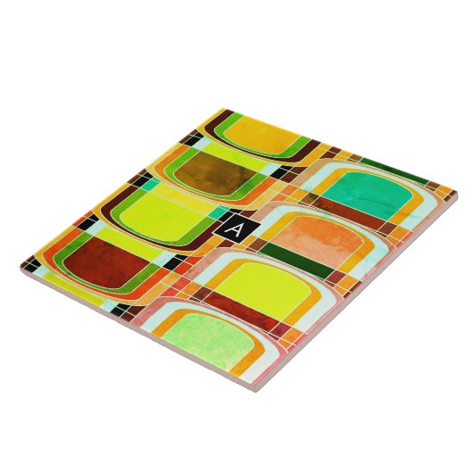 Carreau Coloré Funky Retro Inspiré (Côté)