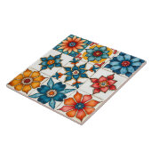 Carreau coloré, méditerranéen, mosaïque, (Côté)