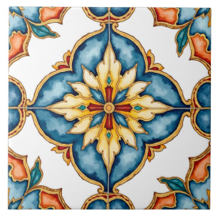 Carreau Coloré, Méditerranéen, mosaïque, Marocain,
