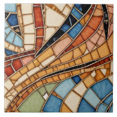 Carreau Coloré Vitrage Mosaïque Abstraction (Devant)