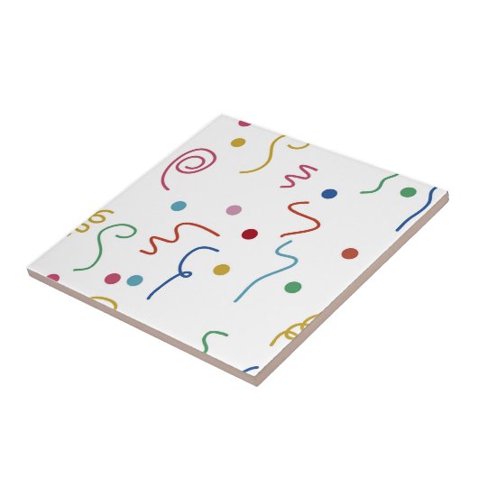 Carreau Colored Party Confetti Pattern (Côté)