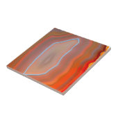 Carreau Colorée Rouge Bande découpée (Côté)