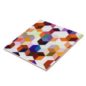 Carreau Colorful 3d Cubes et hexagones modernes (Côté)